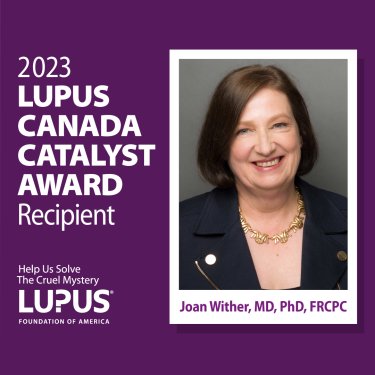 2023 Recipient of the Lupus Canada Catalyst Award